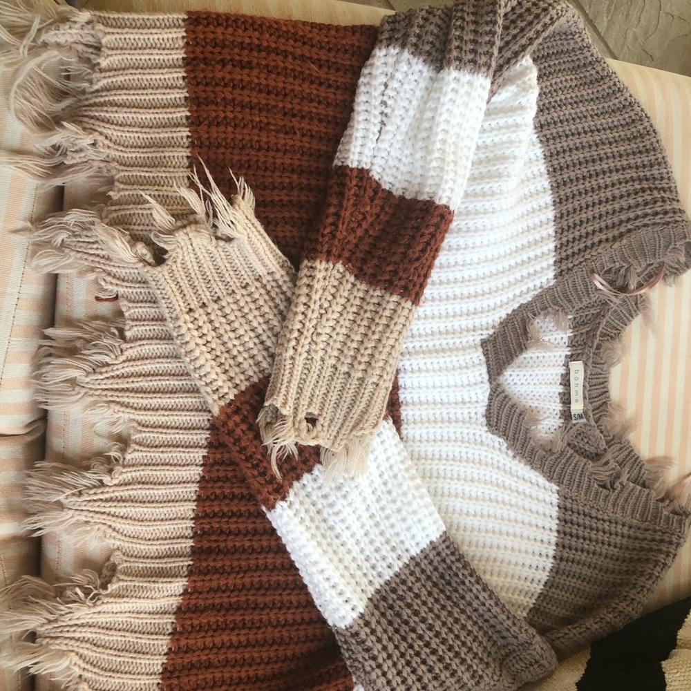 Distressed Oversized Sweater